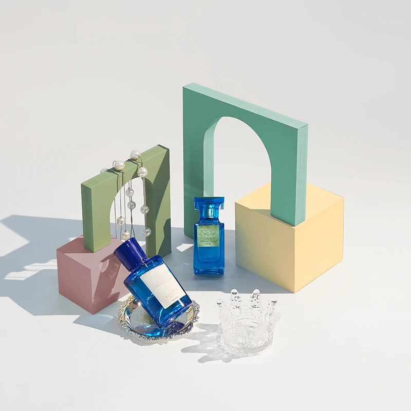 Photography Geometry - Morandi色の木製の写真の装飾のアクセサリー、幾何学的なディスプレイの小道具、写真のアクセサリー