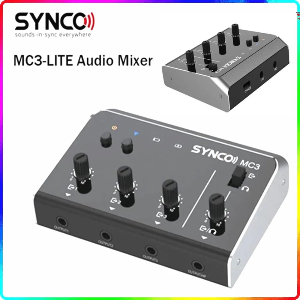 Synco MC3 Lite オーディオミキサー 4チャンネ - Photography Videos Free のレビューと価格