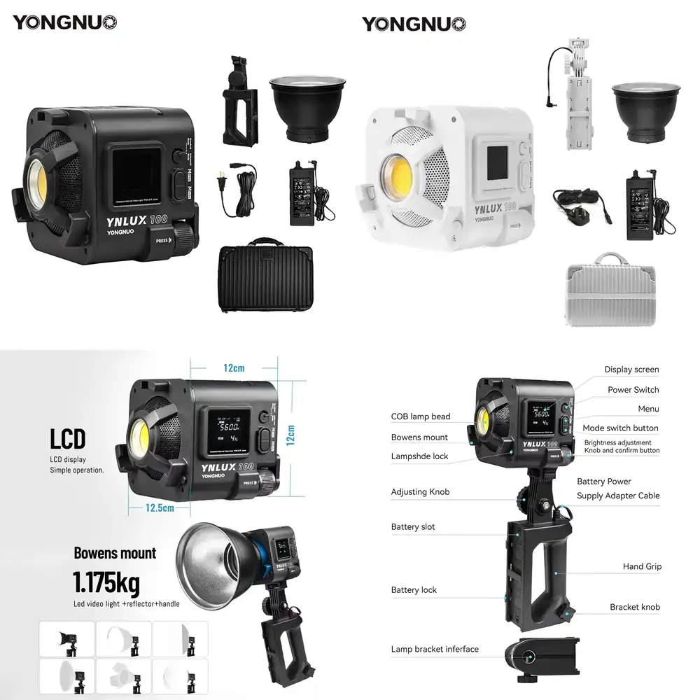 YONGNUO YNLUX100 100W 3200K-56 - Photography Videos Free のレビューと価格