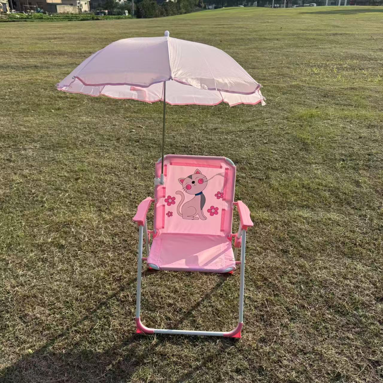 屋外用新生児写真撮影用椅子兼スツール、子供用傘付きビーチチェ - Photography Umbrella のレビューと価格