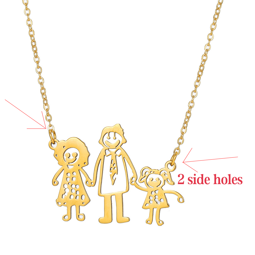 DIY カスタムロゴ子供の絵のペンダントネックレスパーソナラ - Photographic Memory のレビューと価格