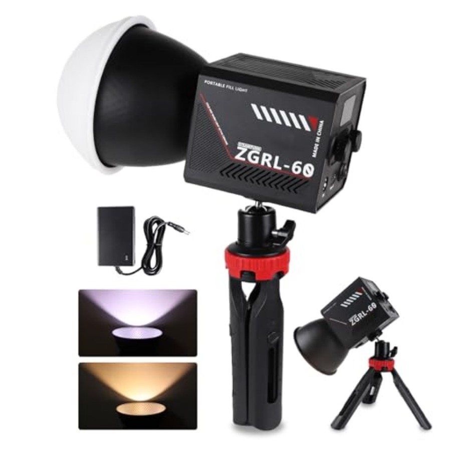 60W COB LED ビデオライト ハンドヘルド ポータブ - Photography Videos Free のレビューと価格
